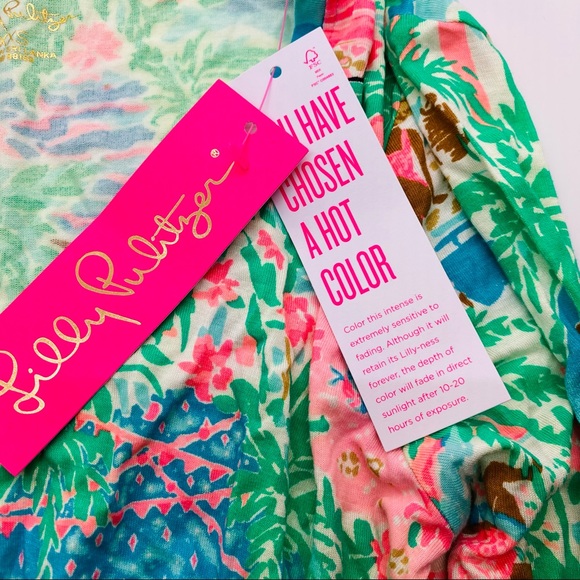 NWOT Lilly Pulitzer PJ Knit LS Top Let’s Get Together Knit XXS Relaxed Fit - Picture 7 of 16